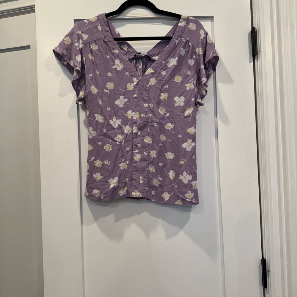 Sanctuary Lavender Floral Blouse